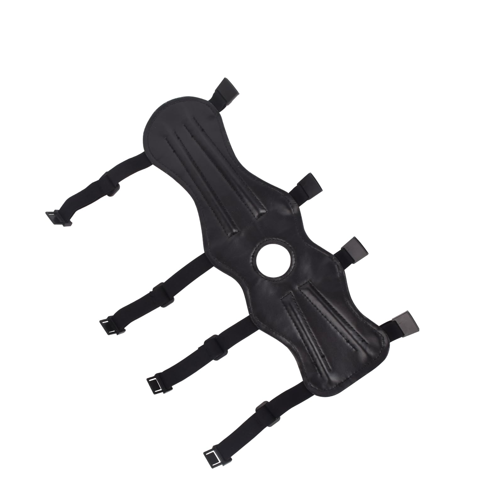 Archery Arm Guard Soft Leather Armguard Protector with 4-Strap Adjustable Buckles,Archery Practice Accessories for Youth Adults