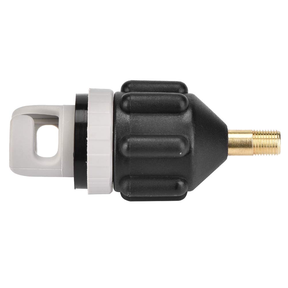 Boat Inflatable Adaptor, Inflatable Boat Pump Adaptor With Standard Conventional Air Valve Attachment Black boatingkayak accessories transducer kayak mount