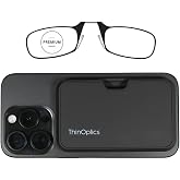 Always With You by ThinOptics Premium Readers + Attachable Glasses Case | Premium armless reading glasses with anti-scratch lenses and a slim phone-mounting case for everyday reading on the go.