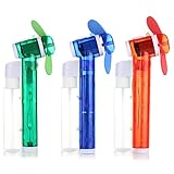 SKNBC Carabiner Water Misting Fan Portable Mini Fan 3 Piece Set Cool Squeeze Spray Fan