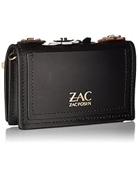 Zac Zac Posen earthette tarjeta de crédito Funda con cadena negra