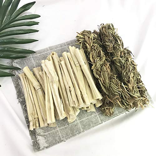 300g Bunny Sweet Bamboo Chew Sticks Timothy Hay Twists Chewing Natural