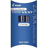 Pilot V7 Hi-Tecpoint - Penna Roller Confezione 3 Colori: Nero, Blu, Rosso - Punta 0,7mm