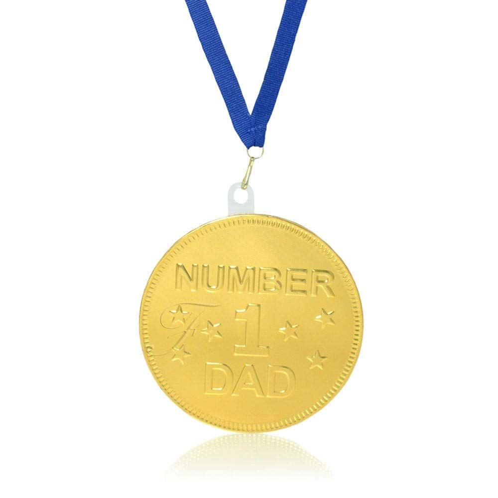No 1 Dad Chocolate Medal Amazon.co.uk Kitchen & Home