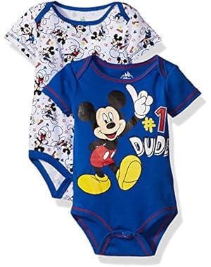 Baby Boys' Mickey Mouse 2 Pack Bodysuit