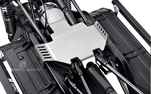 Raidenracing Stainless Steel Skid Plate Center Chassis Protector for Traxxas TRX-4 Defender Trail Crawler Defender Bronco