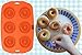 Silicone Donut Maker Baking Pan Tray - 6 Holes - Pure Food Grade Premium Non-Stick Silicon - Orange - Bake Like a Professional