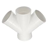 PATIKIL Double Wye Duct Splitter, 4" to