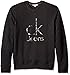 Calvin Klein Jeans Men's Mixed Media CKJ Logo Crew Neck Sweatshirt