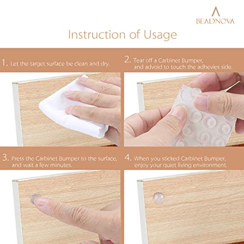 BEADNOVA Door Bumpers 136Pcs Bumpers Door Bumpers