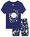 Family Feeling Space Little Boys Shorts Set Pajamas 100% Cotton Clothes Kids 6T