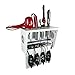 POJJO (VVB+ – Curling Iron, Blow Dryer, and Flat Iron Holder – Wall Mount (White, 1-3″, 1-2.5″, 1-2″, 1-1.5″)thumb 1