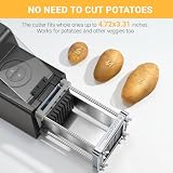 Sopito Electric Potato Chip Cutter 58W Stainless Steel 1/2 inch Blade view 3