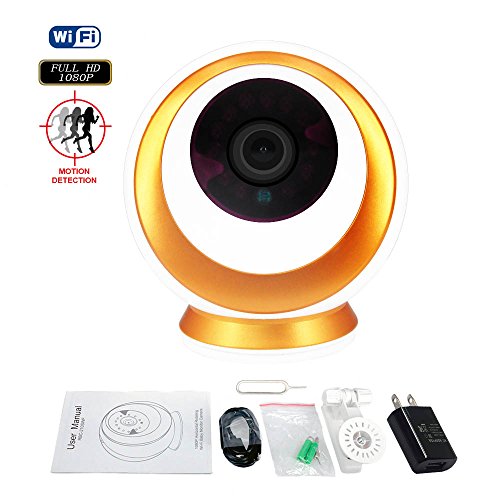 UPC 614042781751, Wireless IP Camera with Night Vision Two-Way Audio 2.4GHz WiFi and Real 1080P FHD Motion Detect Video Surveillance Camera 355 Degree Horizontal Rotate for Baby/Elder/Pet/Nanny Remote Monitoring