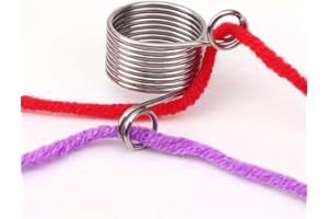 10PCS Wool Hand Guide Coil - 1.5cm/2cm Convenient Stainless Steel Wire Maker Hand Knitting Tool (1.5cm)