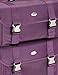 Seya 2 in 1 Professional Makeup Artist Rolling Makeup Train Case Cosmetic Organizer Soft Trolley w/ Storage Drawers & Upgraded Metal Buckles - Purple