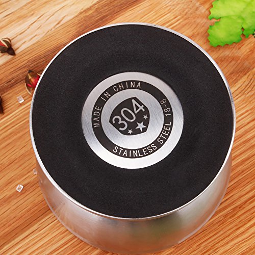 Mortar and Pestle Set with Cover for Crushing Grinding Ergonomic Design with Anti Slip Base and Comfy Grip Spice Grinder - Thumbnail 2