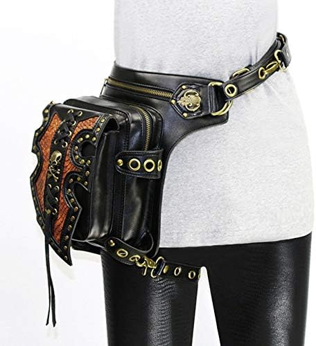 激安超特価 新作製品 世界最高品質人気 クールなファッション 新作製品 世界最高品質人気 100 品質保証 ビンテージスチームパンクポケット ヨーロッパとアメリカのレトロチェーンバッグ オートバイバッグ ショルダーメッセンジャーバッグ ブラック Pcソフト 正規