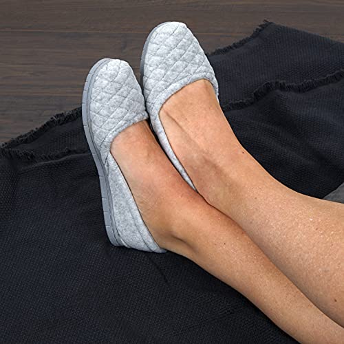 Dearfoams Women's Katie Microfiber Velour Espadrille Slipper