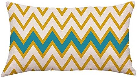 Skang Geometric line 30cm*50cm/12 * 20" wear-resistant rectangular sofa bed home decoration bedroom living room holiday pillow cover cushion cover