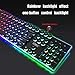 EEEKit 2in1 Rainbow LED Gaming Keyboard and Mouse Combo Set, Multi-Colored Backlight for PS4 / Xbox One/Windows PC Gamer Desktop, Computerthumb 2