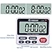 Samshow Digital Kitchen Cooking Timer Clock,Simultaneous Timing Countdown Up Pocket Timer with alarm clock, Large Led Display, Memory, Stopwatch Function, Magnetic Back (Battery included) (One Group)