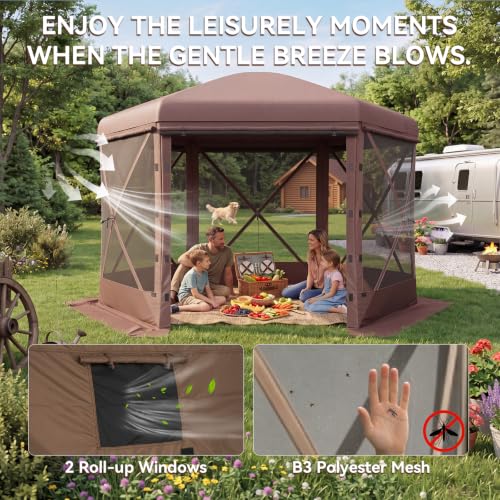 Breezestival 12x12 ft Pop-Up Gazebo Review: 6-Sided Screen House with Detachable Top image 12