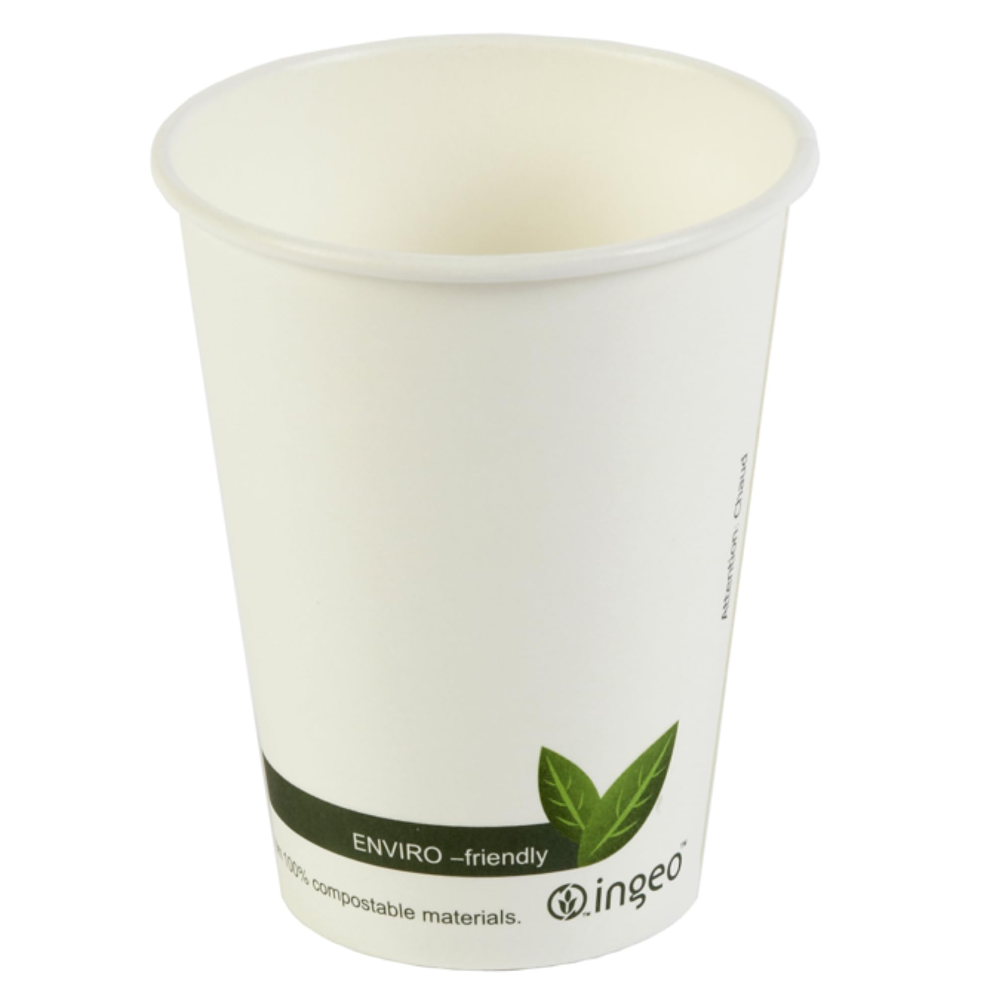 Dispo Compostable Hot Drink Cups 12oz / 340ml - Sleeve of 50 - Biodegradable Takeaway Coffee Cups