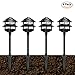 ETOPLIGHTING Oil Rubbed Black Outdoor Landscape Ground Spot Light Patio, Garden, Lawn, Path, Driveway APL1297, 4 Pack