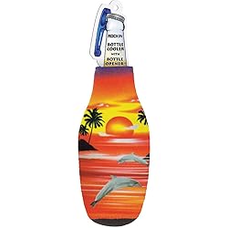 Beer Bottle Cooler Sleeve Sunset Insulated with