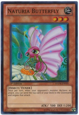 Yu-Gi-Oh! - Naturia Butterfly (HA04-EN019) - Hidden Arsenal 4: Trishulas Triumph - 1st Edition - Super Rare