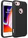 OEAGO iPhone 8 Case, iPhone 7 Case Cover [Drop Protection] [Shock Proof] Hybrid Dual Layer Rubber Plastic Impact Defender Rugged Slim Hard Case Cover Shell for Apple iPhone 8 / iPhone 7 - Black