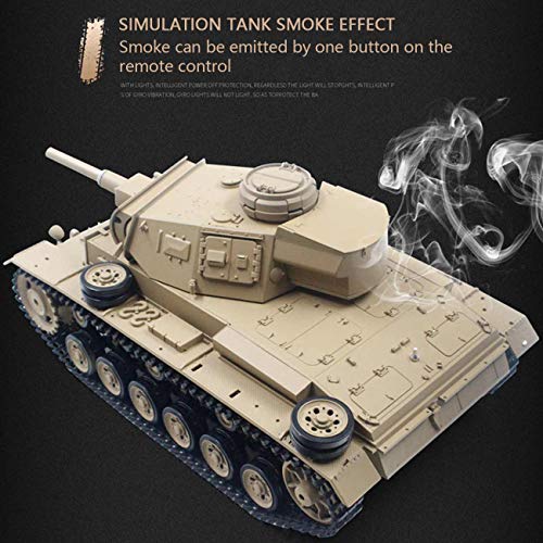 MAFANG® Rc Panzer, 1:16 Deutscher Tiger Schwerer Panzer 2.4G RC Modell Militärpanzer Mit Sound Smoke Effekt, Kann Gegen… – Bild 6