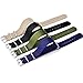 Ritche Christmas Gift 16mm Nylon Watch Straps Nylon Replacement Men Women Bands (4 Packs), White Elephant Gifts, Stocking Stuffers for Men