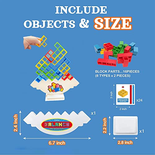 TOKZON Tower Balance Stacking Blocks Game, Children's Balancing Toys ...