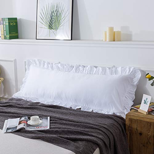 double ruffle pillow