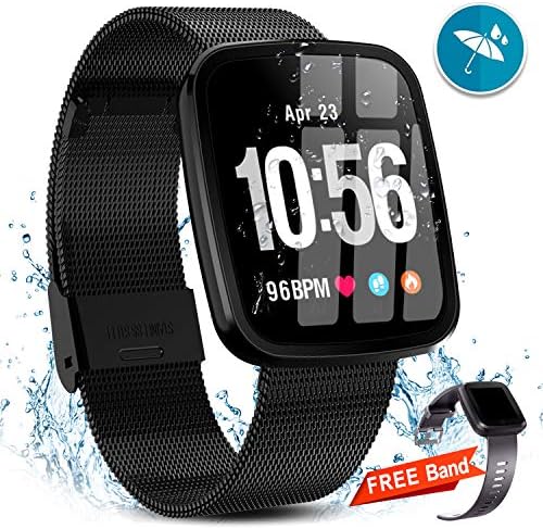 Xenzy Men Smart Watch for Women Waterproof Touchscreen Activity Fitness Tracker with Heart Rate Blood Pressure/Oxygen Calorie Pedometer Sleep Monitor Sport Wristband Birthday Gifts