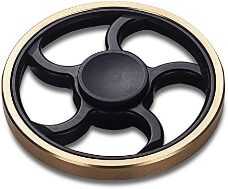 Skonny Metal Fidget Spinner Toy Stress Reducer, Perfect for ADHD EDC and Autism Adult Children, Hand Killing Time, High Speed Spin 3-4 Min.