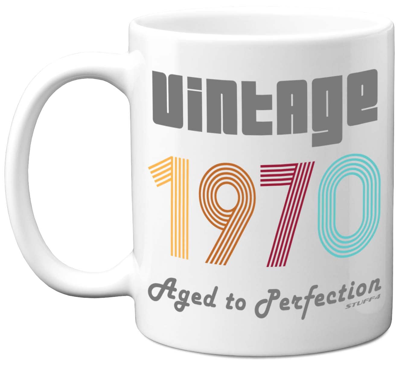 Stuff4 56th Birthday Gifts for Men Women - 1970 Vintage Coffee Mug, 11oz Ceramic Dishwasher Safe Mugs, Best Friend for Birthday or Christmas, Funny 56th Gifts Him Her