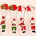 Xmas Ornament, Misaky Christmas Tree Hanging Santa Claus Snowman In Parachute Decoration (4 PACK)