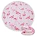 DKISEE Flamingo Beach Towel Pink Thick Terry Round Beach Towel Blanket Yoga Mat with Fringe Tassels 59 inch