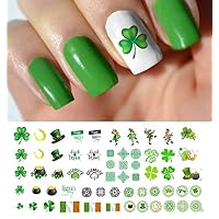St. Patricks Day Luck of The Irish Assortment Water Slide Nail Art Decals - Salon Quality 5.5" X 3" Sheet!