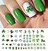 St. Patricks Day Luck of The Irish Assortment Water Slide Nail Art Decals - Salon Quality 5.5