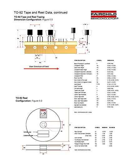 FAIRCHILD SEMICONDUCTOR N Fairchild N Channel MOSFET, 60V, 500mA, TO-92 170 ( Pack of 12)