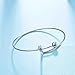 Expandable Wire Blank Bangle Bracelet for DIY Jewelry Making, Pack of 10pcs,2.57 inch