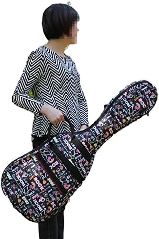 Amazon Wp エレキ ギター 用 バッグ ケース ソフト バッグ 文字柄 デザイン 可愛い リュック式 エレキギターケース 楽器