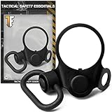 Tactical Safety Essentials ASM-QD Combo Model 4/15 .223 5.56 Carbine Buttstock Tube Angled Ambidextrous Dual Double Two Oval Loop Latch Adapter + 