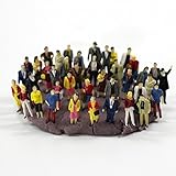 P8712 40pcs ALL Standing Pose Assorted HO Scale Model Train Street People Figure