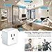 Wsiiroon WiFi Smart Plug, Upgraded Mini Outlet Remote Control Smart Socket with Timer Function, Compatible with Alexa and Google Home(Only 2.4GHz)-4 Pack