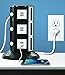 Aduro Surge Protector Power Tower Family Multi Charging Station - 9 Outlets and 6 USB Ports, Smart Charge Technology for iPhone, iPad, Galaxy Nexus (Black)